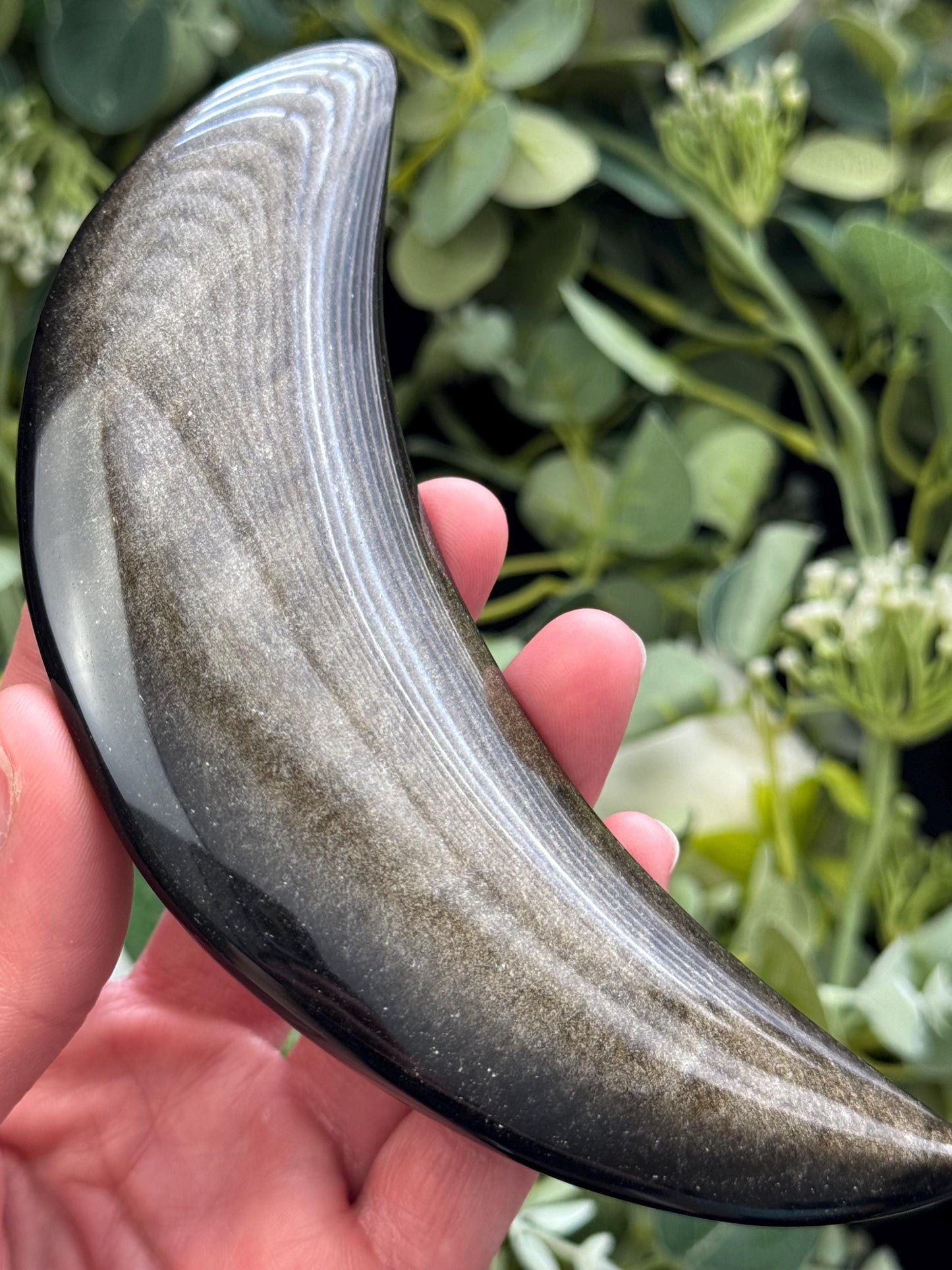 Gold Sheen Obsidian Moon
